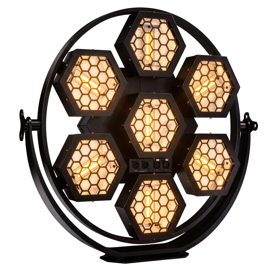 Lámpara Retro LED DMX 7 Cabezas